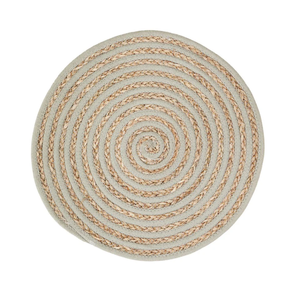 Clean Lines Seagrass Placemats <b>Round</b> Handcrafted <b>Table</b> <b>Mats</b> Natural Straw Charger Plates for Minimalist Home - Product Image 2