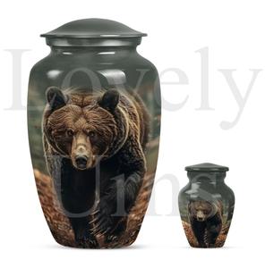 Urna con diseño de oso de pradera morado para cenizas de adultos, urna conmemorativa para cenizas humanas, recuerdo decorativo, tributo. - Product Image 6