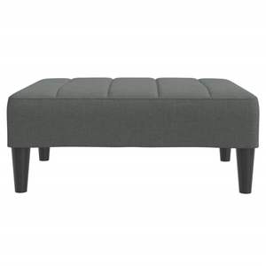 โซฟาเบด 2 ที่นั่งขนาดใหญ่ สีเทาเข้ม ทำจากโพลีเอสเตอร์ ไม้ และพลาสติก สะดวกสบายและมีสไตล์ - Product Image 6