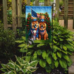 All American Chow Chow Multicolor Garden Flag Mailbox Decorative <b>Yard</b> Flag Banner for Patio Artwork Flower Beds <b>Yard</b> <b>Lawn</b> <b>Sign</b> - Product Image 2