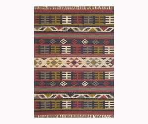 Elegant and <b>Washable</b> Hand Woven Jute-Woolen Kilim <b>Rugs</b> for Living Room Bedroom & Study - Product Image 3
