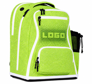 Sac à dos de sport en polyester imperméable avec fermeture éclair, strass scintillants, logo personnalisé, pour cheerleading, décontracté, école, voyage, sac à dos de jour - Product Image 3
