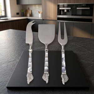 Ensemble de coupe-fromages en acier inoxydable de qualité supérieure, accessoires de service, lavable au lave-vaisselle, respectueux de l'environnement - pour restaurants, mariages, usage domestique - Product Image 5
