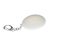 Porte-clés de rugby promotionnel en acier inoxydable de qualité supérieure, taille personnalisée, design réglable, impression numérique, logo personnalisé, OEM