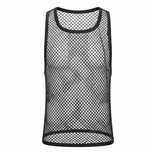 Factory Price Breathable Quick Dry Eco-Friendly Plain Dyed Men Sports <b>Mesh</b> Sleeveless Tank <b>Top</b> Summer - Product Image 4