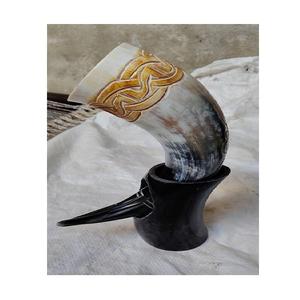 Taza de Vidrio Hecha a Mano con Cuerno de Búfalo, Gran Capacidad, Ecológica, Reutilizable, Apta para Lavavajillas, para Café, Té, Cerveza, Regalo de Lujo para Bar - Product Image 1