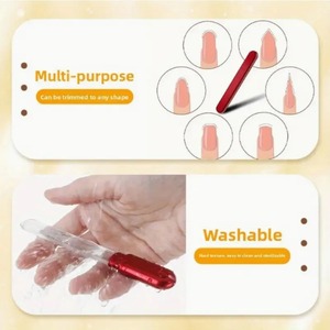 Lime à ongles en acier inoxydable rose doré, polissoir de luxe jetable double face 100 grains 9 cm pour manucure - Product Image 3
