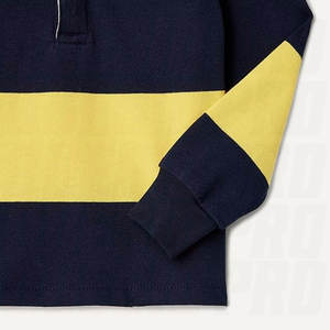 OEM ODM Custom Collar 100% Cotton Polo Shirts With Printed Logo Long Sleeve <b>Jumper</b> Striped Knitted Rugby Polo Shirt for Men - Product Image 4