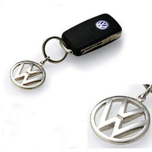 Llavero de Metal Plateado, Accesorio para Llaves de Coche - Product Image 1