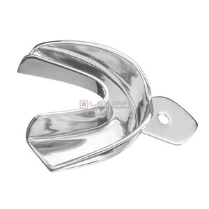 Plateau d'empreinte dentaire de qualité supérieure avec bordure S Perf. (Inférieur, D) Acier inoxydable réutilisable autoclavable orthodontique - Product Image 4