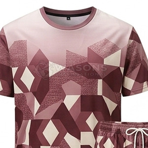 Conjunto de Camiseta y Pantalones Cortos Modernos e Informales, Tela Suave y Transpirable, Diseño para Streetwear y Estilo de Vida - Product Image 3
