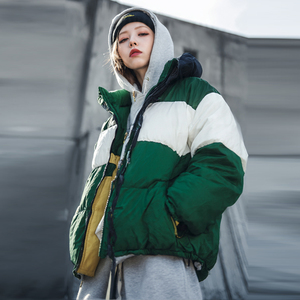 Blouson d'hiver pour homme en duvet, coupe oversize, à capuche, manches longues, chaud et matelassé, style streetwear - Product Image 2