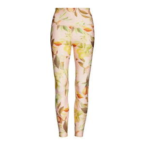 Leggings de Pesca de Cintura Alta con Estampado Floral para Mujer, Pantalones Transpirables Sin Costuras de Spandex y Poliéster con Protección UPF 35 y Diseño de Plantas - Product Image 1