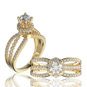 Wholesale Women's Jewelry 18K Solid Gold for Certified Natural Diamond Everyday Wear Royal <b>Ring</b> 5.4mm D/VVS2 Vietnam Glosbe Co - Product Image 5