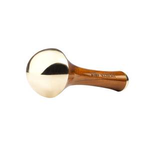 Sided Bronze Metal Heads Wooden Handle Manual-<b>wired</b> <b>Control</b> for Skin Elasticity Anti Aging Relaxation Kansa Wand Facial Massage - Product Image 3