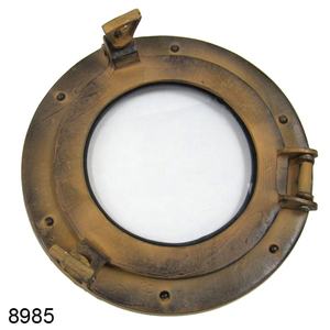 Ojo de buey náutico de forma ovalada decorativa con acabado pulido plateado de Metal con espejo Fabricación y suministro de nuevo diseño - Product Image 3