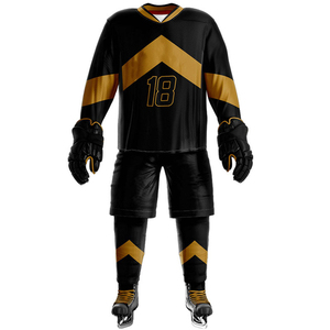 Tenue de Hockey sur Glace Unisexe Respirante en Spandex/Polyester à Faible Commande Minimale, Personnalisable avec Marque, Sublimée, Prête à l'emploi - Product Image 1