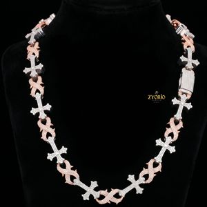 สร้อยข้อมือทอง 14K ประดับเพชรทรงกากบาทลายหนาม สไตล์โกธิค เครื่องประดับแนวศาสนา - Product Image 1