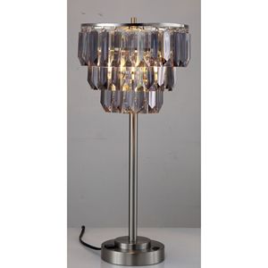 โคมไฟตั้งโต๊ะคริสตัลทรงร่วมสมัยขนาด 27.5 นิ้ว 1 ชิ้น/กล่อง อัตราส่วน 1.01/9.25 - Product Image 4