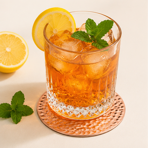 Pure Handcrafted Hammered Copper <b>Coaster</b> Set Luxury Artisan Metal <b>Drink</b> <b>Coasters</b> For Moscow Mule Mugs & Cocktail Heat-Resistant - Product Image 2