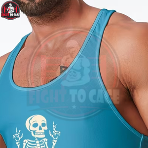 Custom Printed New Trendy Pro Training Lightweight With Best Supplier Comfortable Breathable Durable Workout Fitness <b>Singlets</b> - Product Image 5