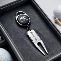 Outil de réparation de divots de golf en métal personnalisé OEM, fourche de green Rabbit, marqueur de balle magnétique, cadeau de golf personnalisé pour tournoi