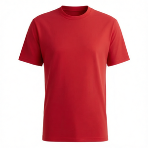 Men's Black Short Sleeve Crew Neck Moisture Wicking <b>Polyester</b> <b>T</b>-<b>Shirt</b> Regular Fit Solid Color All Seasons Sport Top - Product Image 5
