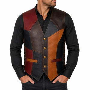 Chaleco de Cuero para Hombre, Estilo Moderno, Resistente al Viento, Transpirable, Impermeable, el Más Vendido, en Oferta Online - Product Image 3
