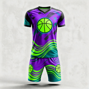 Hoops Team Uniform <b>Kit</b> Athletic <b>Tank</b> And Shorts Lightweight Fabric Custom Player Name Number And Club Design - Product Image 6