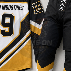 Wholesale Rate Team Wear Sports Manufacturer OEM ODM Custom Made New Trendy Sublimated Ice Hockey Jersey and Pants Sets - Product Image 5