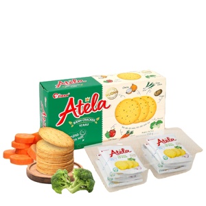 Yummy Vegetable Crispy Crackers 150G Caja de bolsita de sabor dulce Salado - Product Image 1
