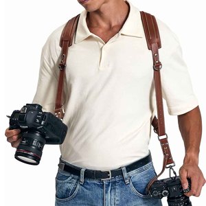 Correa Ajustable de Cuero Genuino para Mochila, Doble Correa para Hombro, para Cámara DSLR/Mirrorless, Color y Tamaño Personalizables para Fotógrafos - Product Image 3