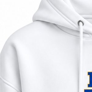 Sudadera con Capucha Corta para Mujer SGRho, Blanca, Bordada con el Escudo de Sigma Gamma Rho, Sudadera de Moda con Capucha para Hermandades Griegas - Product Image 6