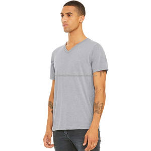 Camiseta Unisex de Manga Corta con Cuello en V, Mezcla Triple, Camisetas para Hombre - Product Image 2