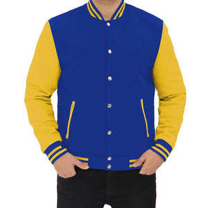 Custom Embroidery Patch Stand <b>Collar</b> High Street Style Varsity <b>Jackets</b> Long Thickness Letterman <b>Jacket</b> - Product Image 3
