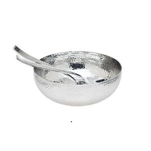 Stainless Steel Serving Bowl Soup and Ice Cream <b>Round</b> <b>Brushed</b> Metal Fruit Snack Salad Bowl for Home Kitchen BBQ Restaurant - Product Image 3
