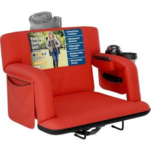 Sedia Reclinabile Premium con Supporto Lombare per Sedute da Stadio - Product Image 1