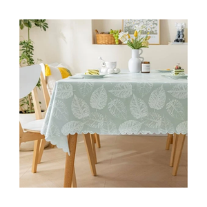 Handmade Ash Colour Geometric Jacquard <b>Tablecloth</b> <b>Square</b> Linen Cotton Woven Minimalist Home Decor Washable Gray Fringed Edge - Product Image 6