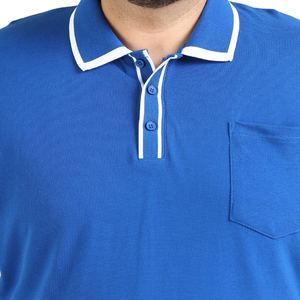 Camiseta de Hombre Talla Grande, Lisa, de Spandex/Algodón, Casual, Manga Corta, Transpirable, Ecológica, Tejida, Verano, Cómoda, con Logotipo Personalizado - Product Image 5