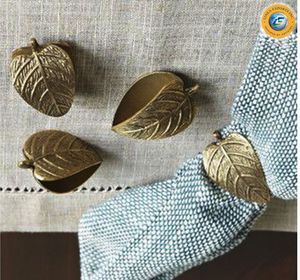 Linea Exports Inc. – Nouveaux Anneaux de Serviette Métalliques Écologiques de Style Américain, Motifs Botaniques Exquis, Finitions Polies Supérieures - Product Image 2