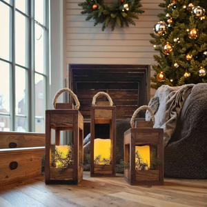 Aplique de Pared de Madera Ecológico y Personalizable, Portavelas Estilo Rústico para Ramadán, Decoración de Pared para Cabaña, Lámpara de Vela - Product Image 5