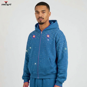 Sudaderas con Capucha de Invierno para Hombre con Logotipo Personalizado Bordado, 100% Algodón, Felpa, Teñido Liso, Lavado a la Piedra, Venta al Por Mayor - Product Image 5