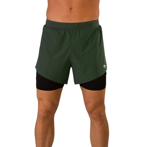 Pantalones Cortos Deportivos 2 en 1 para Hombre, con Forro de Compresión Integrado, Ligeros, de Secado Rápido, para Gimnasio, Running, Fitness, Venta al Por Mayor OEM - Product Image 1