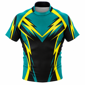 Camiseta de Rugby Profesional Unisex, Impresión en la Mitad Delantera, Personalizada, Cómoda, Transpirable, de Secado Rápido, 100% Poliéster, Servicio OEM, Fútbol - Product Image 4