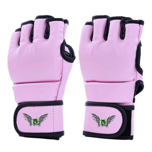 Guantes de Piel Genuina para Entrenamiento de Kickboxing, Artes Marciales y Fitness, Guantes MMA con Logotipo Personalizado y Palma Abierta - Product Image 5