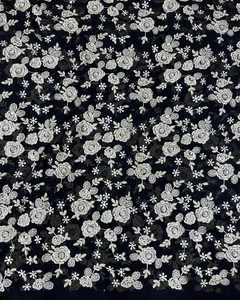 Tissu en Chiffon Brodé Malty Dobby 100% Polyester Respirant Écologique pour Mariage, Couleurs Personnalisées, Fournisseur Textile Export - Product Image 6