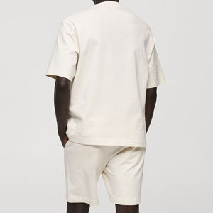 ชุดเซ็ตเสื้อผ้าลำลองผู้ชายผ้าโพลีเอสเตอร์/คอตตอน สองชิ้น ชุดวอร์มฤดูใบไม้ร่วง น้ำหนักเบา มีเชือกผูก ปรับได้ ความยาวระดับเข่า ชุดสั่งทำพิเศษ - Product Image 2