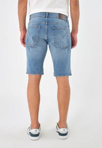 Pantalones Capri Anchos de Mezclilla para Hombre, Estilo Vintage, Gris Deslavado, Degradado, Cortos, Estilo Urbano, Holgados - Product Image 3