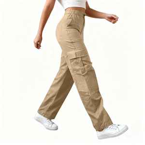 Women’s Ripped Denim Cargo <b>Jeans</b> High Street Fashion Cotton <b>Jeans</b> Pants Multi Pocket Workout Casual Streetwear Women's Trousers - Product Image 3