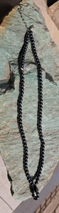 Cuentas facetadas redondas de moissanita negra de 6 mm y formas elegantes de 18 pulgadas hechas a mano para collar de cuentas - Product Image 6